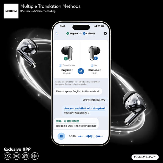 Slusalice bluetooth Moxom MX-TW78 AI prevodilac