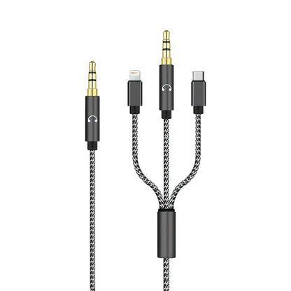 Adapter audio 3-in-1 Type-C + AUX + lightning