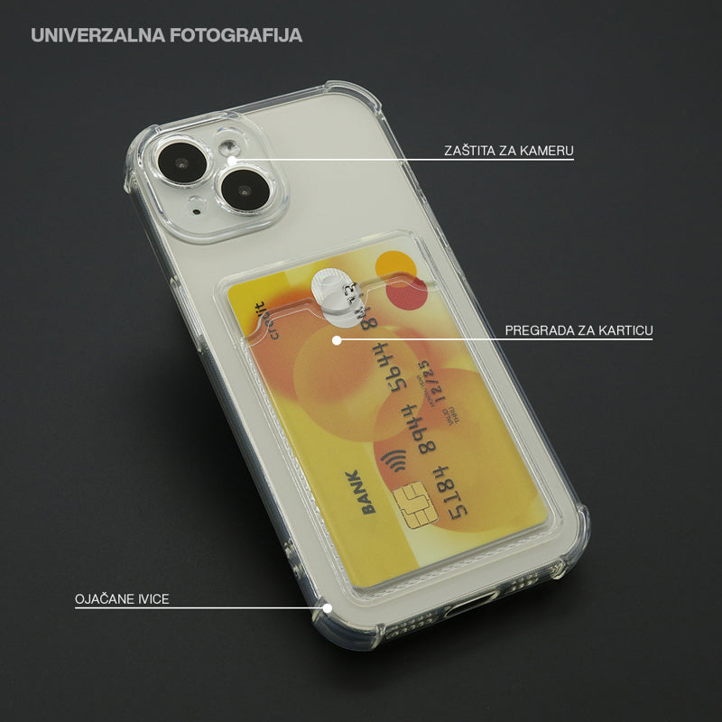 TRANSPARENT CARD POCKET za iPhone 15 Pro Max (6.7)