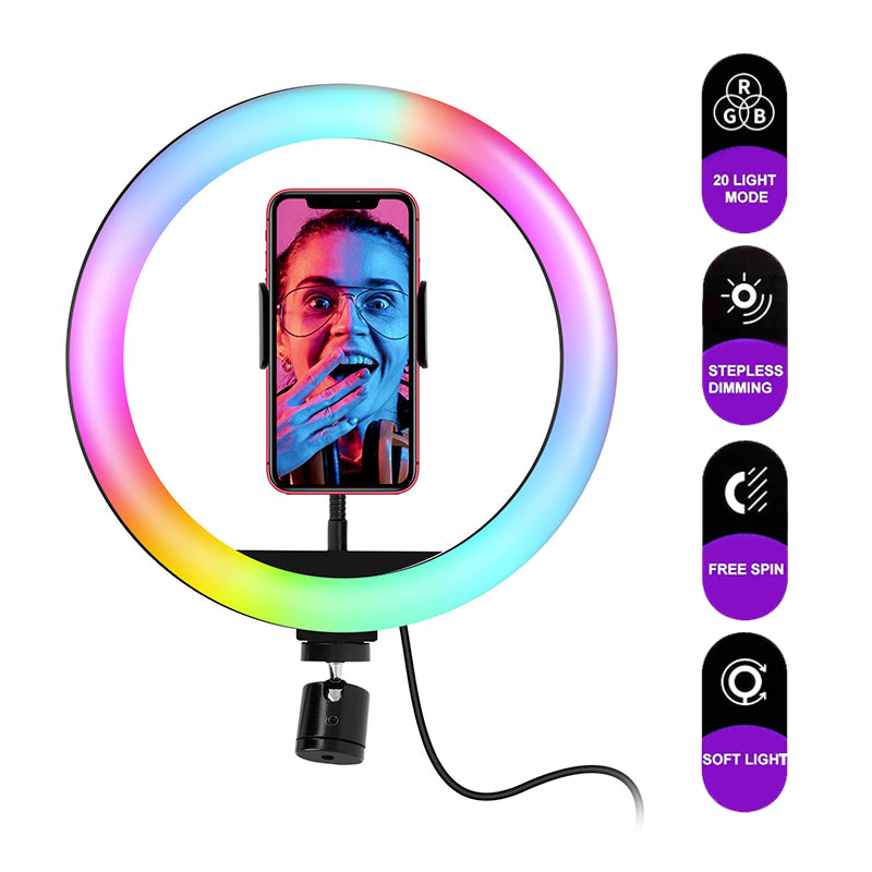 Selfie Ring Light portable MJ26 RGB