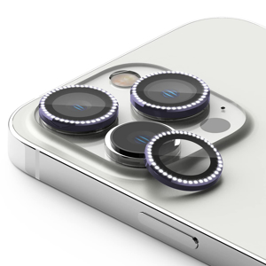 Folija za zastitu kamere DIAMOND za iPhone 15 Pro (6.1)/iPhone 15 Pro Max (6.7) ljubicasta