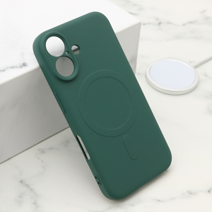 Futrola VELVET TOUCH MagSafe za iPhone 16 (6.1) tamno zelena