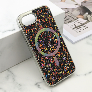 Futrola GLAM GLOW MagSafe za iPhone 16e/17e (6.1) crna