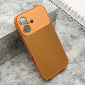 Futrola COLOR METAL MagSafe II za iPhone 16 (6.1) narandzasta