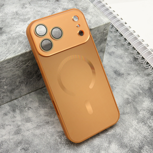 Futrola COLOR METAL Magsafe za iPhone 17 Pro Max (6.9)/iPhone 18 Pro Max (6.9) narandzasta (big camera)