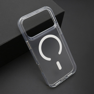 Futrola COLOR FRAME MagSafe za iPhone 17 Pro Max (6.9) srebrna (providna)