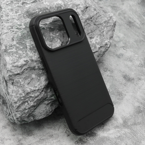 Futrola silikon BRUSHED za iPhone 17 Pro (6.3)/iPhone 18 Pro (6.3) crna