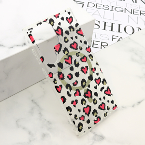 Futrola LEOPARD MagSafe za Samsung s918B Galaxy s23 Ultra 5G roze