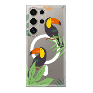Futrola silikonska PRINT MagSafe za Samsung S928B Galaxy S24 Ultra 5G jungle