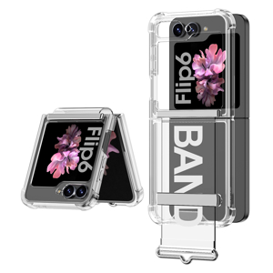 Futrola CLEAR STRAP za Samsung F741B/F761B Galaxy Z Flip 6 5G/Z Flip 7 FE 5G bela (GKK case)