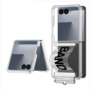 Futrola CLEAR STRAP za Samsung F751B Galaxy Z Flip 7 5G crna (GKK case)