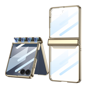Futrola LINES II za Samsung F751B Galaxy Z Flip 7 5G zlatna (GKK case)