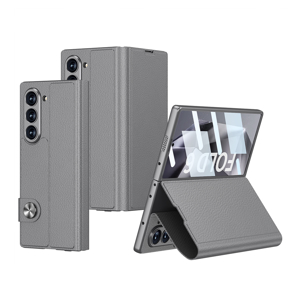 Futrola LEATHER za Samsung F956B Galaxy Z Fold 6 5G siva (GKK case)