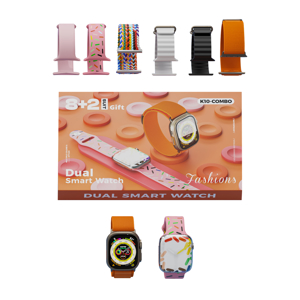 KARLER BASS K10-Combo set (2 x smart watch, 8 narukvica ) narandzasti