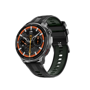 Smart Watch DT G6 GPS crni (silikonska narukvica crna i narandzasta)