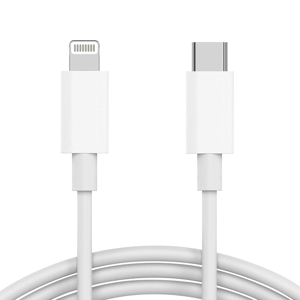 USB data kabal PD za iPhone Type C na lightning 3A HQ beli 1m