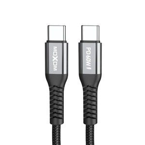 USB data kabal Moxom MX-CB235 PD 60W Type-C na Type-C 1m crni