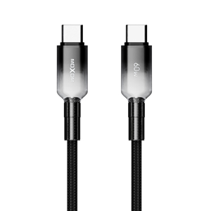 USB data kabal MOXOM MX-CB309 PD 60W Fast Type-C na Type-C crni