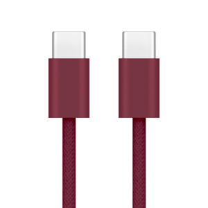 USB data kabal za iPhone 18 Pro/18 Pro Max Type C na Type C 60W 1m dark cherry